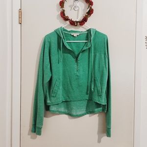 Forever 21 Neon Green Cropped Sweater